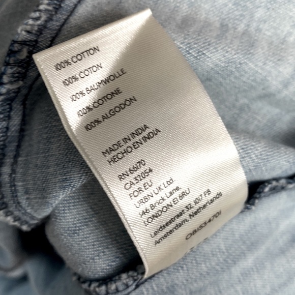 (A8) NEW Free People Isabella Denim Tunic dress $128, Size Small, Blue, NWOT - Picture 10 of 12